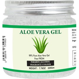 Aloe Vera Gel 100% Pure Natural Aloe Gel For Moisturizing Face Skin & Hair Care,Durable Moisturizing Hydrating Soothing Non-Sticky (7.76 oz)