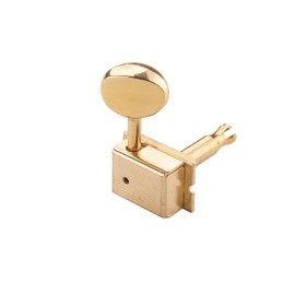 DIAO79NI 6pcs Vintage 6 Inline Guitar Tuners 1+4+1 Tuning Pegs 28x16mm 24.6x16mm Tuners Compatible with Fender Strat Tele Jaguar (Gold)