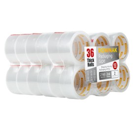 ROWNAK Clear Packaging Tape (36rolls)–2.0mil Thick, 2.0 inches Wide,60 Yards Roll, Total 2160 Yards Strong Adhesive, Silent, Reliable, Cold-Resistant – for Home, Office, Logistics Services and More
