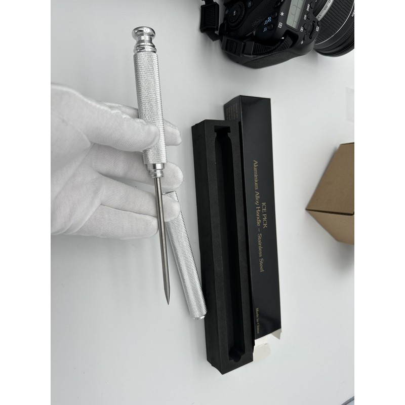 Stainless Steel Ice Pick with Safety Cover, Pick Tool for