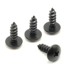 ReplacementScrews Stainless License Plate Screws Compatible with Subaru - Front or Rear - Black Oxide - 18-8/304 Grade Stainless Steel - Fits All Models (Outback, Forester, Impreza etc) (Pack of 4)