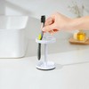 White Stainless Toothbrush Holder Stand: Rustproof Bathroom Countertop Organizer, 4
