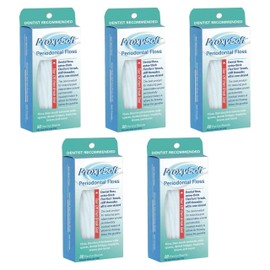 ProxySoft Hilo periodontal, 5 paquetes  Enhebrador de hilo dental, tirantes y cepillo grueso para el cuidado diario de enfermedades periodontales y