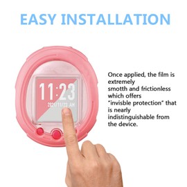 Aemus Compatible for Tamagotchi Uni and Tamagotchi Smart Screen Protector, Pix Full Coverage PET Clear Film