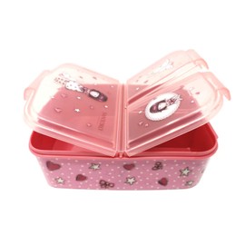 Theonoi Children's Lunch Box, Lunch Box, Sandwich Box, Lunch Box for Children with Compartments, Lunch Box with Division for Kindergarten, Children's Lunch Box Made of Plastic, BPA Free, Gorjuss