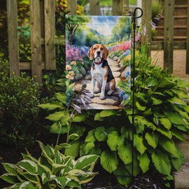 Caroline's Treasures DAC6560GF Beagle Spring Garden Garden Flag Mailbox Flag Decorative Yard Flag Banner Outside Patio Artwork Yard Flower Beds, Garden Size, Multicolor
