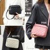 Cedar Eight Women's Heart Pattern Quilted Shoulder Bag, white (off-white)