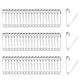 Qjaiune 500 PCS 19mm / 3/4 Inch Safety Pins Heavy Duty Quilting Pins, Small Safety Pins Size 00, Silver Metal Sewing Pins, Mini Safety Pins for DIY Crafts Jewelry Making Baby Clothing (Nickel Plated)