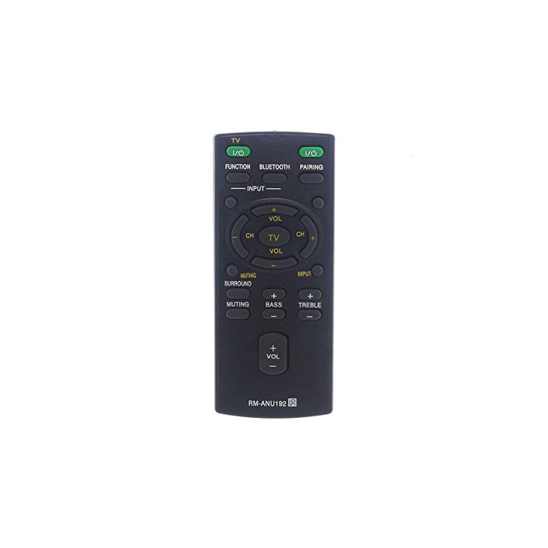RM-ANU192 Remote Control Replaced for Sony RMANU192 Sound Bar System