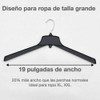 Urby Extra Wide Hangers for Plus Size Clothes, Ganchos para