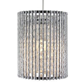 Crystal Light Shade for Ceiling Pendants Chrome Frame Chandelier Droplets Lamp Shade CS01-F