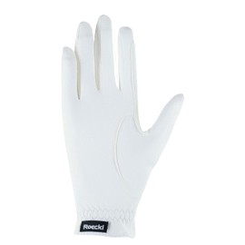 Roeckl Sports equestrian gloves ROECK-GRIP PRO, summer riding glove, white 7.5