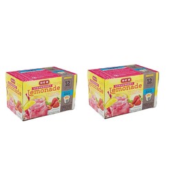 H-E-B Strawberry Lemonade; 2.0 Compatible 12 cts. (Pack of 2) Total 24