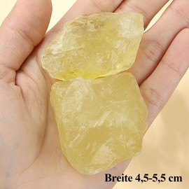 AWARDSEN Citrine Crystal Crystals Healing Stones, 5 cm Water Stones, Rough Stones, Natural Stones for Meditation, Witchcraft Ceremony, Natural Recognition and Esoteric Gifts, 1 Piece
