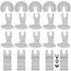 DAEMKOD 20 Pack Diamond Oscillating Tool Blade, Professional Multitool Blades,