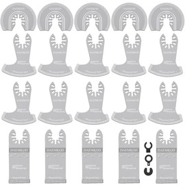 DAEMKOD 20 Pack Diamond Oscillating Tool Blade, Professional Multitool Blades, Grout Removal Blade for Oscillating Tool, Multi Tool Blades Kit for Oscillating Tool Accessories
