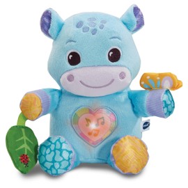 Vtech Baby Fluffy Hippo - Sensory Cuddly Toy to Promote Perception - For Babies from 3-36 Months