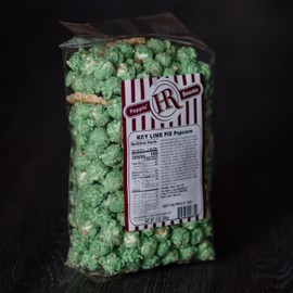 HR Poppin' Snacks Key Lime Popcorn | Made in Small Batches | Party Popcorn | Vibrant, Fresh Flavor | Key Lime Pie Popcorn | Sweet Treat | Popped Popcorn Snack | Ready to Eat