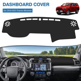 FIILINES Dash Cover for Toyota 4Runner 2010-2023, Dashboard Mat Accessories Dash Cover Sunshade Nonslip Mesh Protector No Glare Black