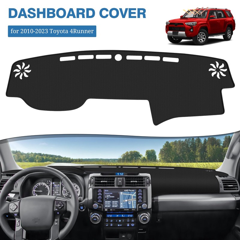 FIILINES Dash Cover for Toyota 4Runner 2010-2023, Dashboard Mat Accessories