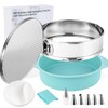 Spmarkt 10-inch Stainless Steel Springform Pan with Silicone Protector, Removable