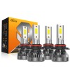 AUIMSOCO 4x 9005 9006 LED Combo Headlight Kit Bulbs 6000K