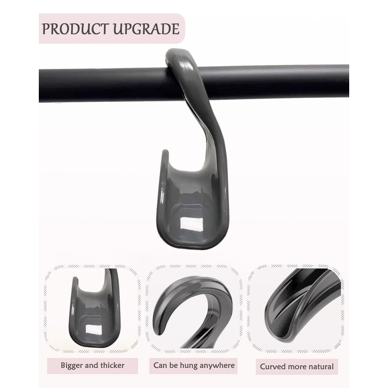 SEEBRIDER Purse Hanger Closet, Purse Holder for Closet Grey Backpack