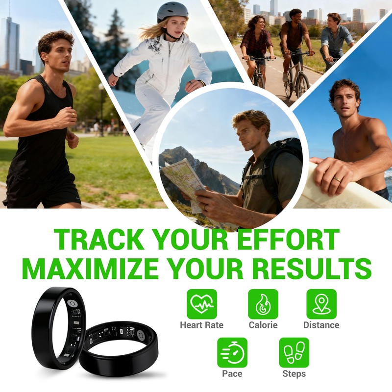 lumthou Smart Ring - Free Heart Rate SpO2 Sleep Tracker