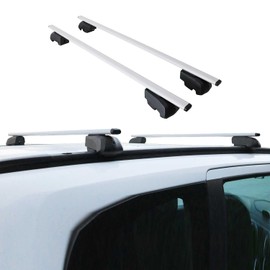 OMAC Roof Rack Cross Bars for Nissan Rogue Sport 2020-2022 Lockable 165Lbs Metal Silver 2Pcs fits Cargo Carriers Kayak Canoe Bike Snowboard