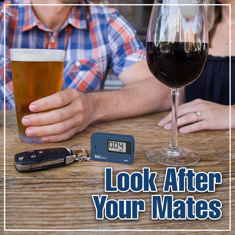 BACtrack Go Gen2 Breathalyzer Keychain Portable Breath Alcohol Tester Keyring