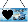 Red Ocean Cruise Countdown Holiday Plaque - Hanging Holiday Countdown