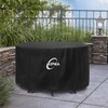 Kipiea Fire Pit Covers Round Outdoor Waterproof Fire Bowl Cover