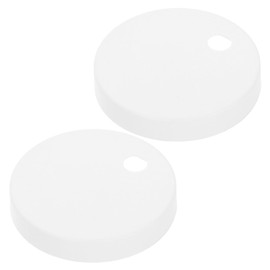 TEHAUX 1pair White Toilet Bolt Caps Practical Toilet Screw Cover Caps for Bathroom Easy Installation Decorative Cover Toilet Bolt Covers for Various Models
