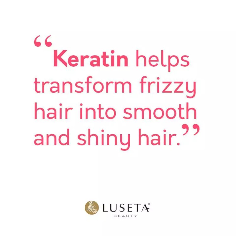 Luseta Keratin Smooth Shampoo Conditioner Serum Mask 4pcs Set Straight