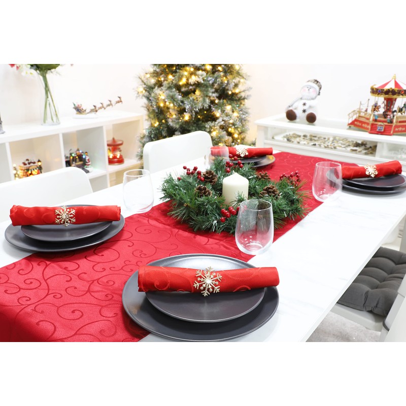 Christmas Concepts® Set of 4 Gold Napkin Rings – Luxury