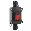 Meskliu Waterproof Inline Cord Switch,DPST DC 16A-24V,20A-12V Outdoor Start Stop