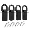 4Pcs Stake Pocket D Rings 18000lbs Heavy Duty for Cargo,