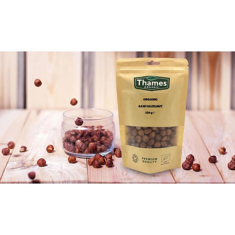 Organic Raw Hazelnuts-Certified Organic, Non-GMO, Vegan, No Additives, No Preservatives,