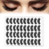 20 Pairs Makeup False Lashes Salon Long Curly Thick ThreeDimensional