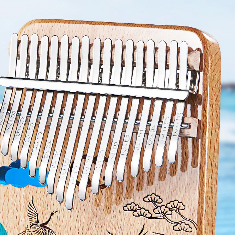 Portable Thumb Piano Multiple Tones Mini Resin Kalimba Finger Plucked