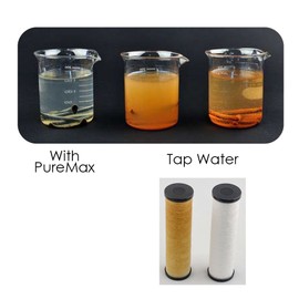 Inline Shower Filter Assembly by Sonaki - Use your current showerhead - Activated Carbon Fiber Filter - Removes Heavy metals and Chlorine