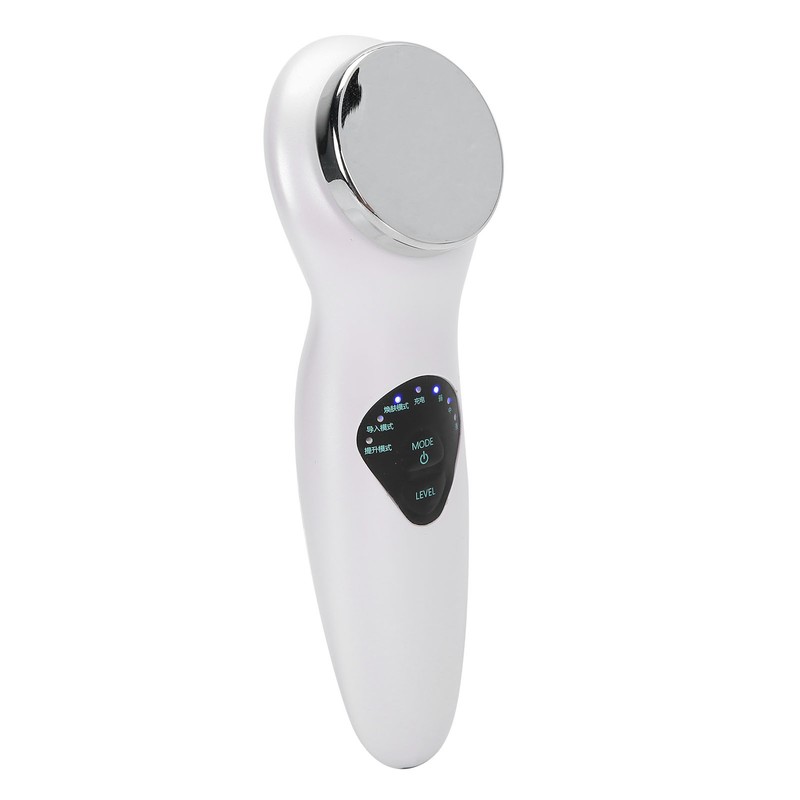 Ultrasonic Face Massager EMS Electric Facial Cleanser Heating Skin Care