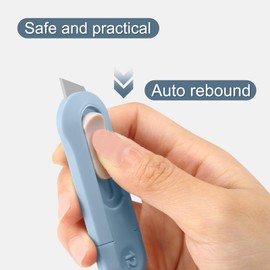 12 Pcs Box Cutter, Box Cutter Retractable, Small Utility Knife,Package Opener, Easy Slide Retractable Cute Box Cutters for opening daily express boxes, packages, envelopes, paper tapes and more