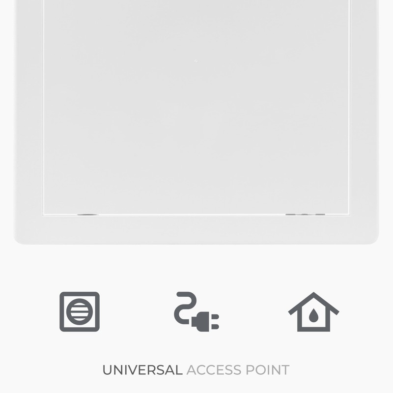 HVAC OV 10x10 Inch White Access Panel – ABS Plastic