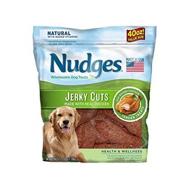 Nudges Natural Jerky Cut Dog Treats, Chicken Flavored, 40 oz.