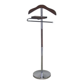 Proman Products VL17017 Valet with Hanger, Tray & Trouser Bar, Brown