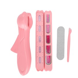 Nail Stamper Machine Set Nail File Nail Glitter Stickers Children DIY Nail Art Kit