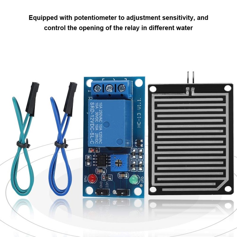 Rain water sensor module,12V Rain Water Raindrops Detection Sensor Module