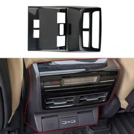 crosselec Carbon Fiber Style Rear Armrest Box AC Air Conditioner Outlet Vent Trim for 2022-2026 Acura MDX