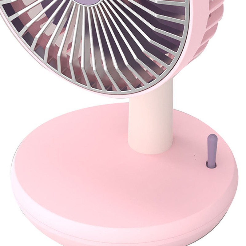 Desk Fan 3 Speed USB Charging Simple 1200mAh Quiet Portable